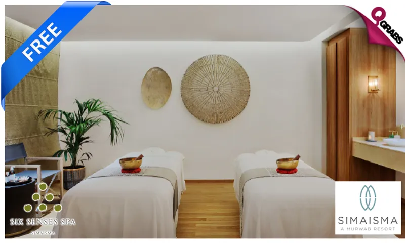 Enter the Draw to win a 1 Night stay in a 3 Bedroom Villa with Breakfast for 6 + Six Senses Spa Signature Massage for 2 at Simaisma a Murwab Resort!